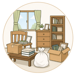 一部屋だけのイラスト