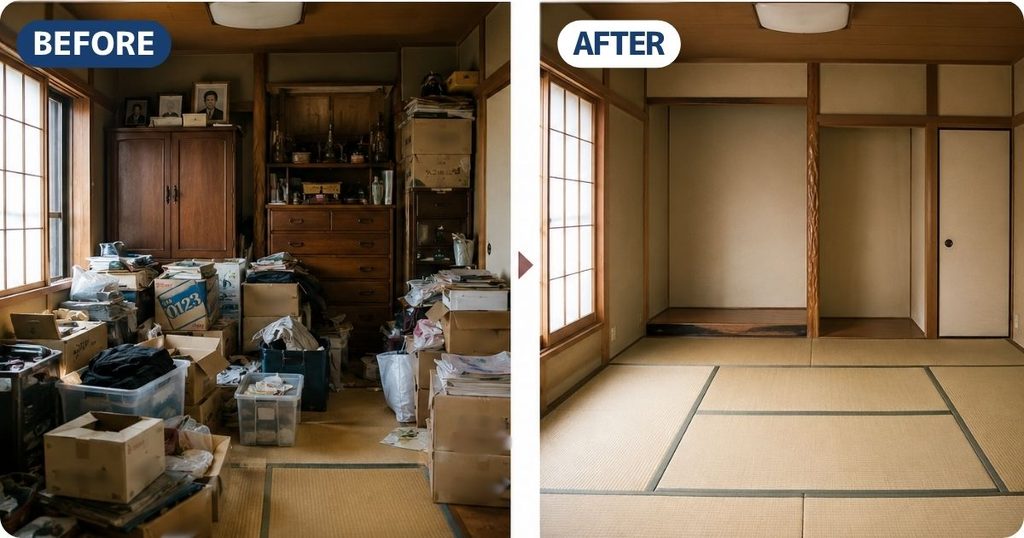 遺品整理のビフォーアフター